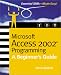 Microsoft Access 2002(R) Programming: A Beginner's Guide