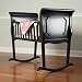Ebony Sleigh Baby Cradle - 10-108