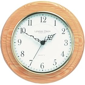 Traditional Bold Pine Wall Clock