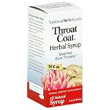Traditional Medicinals Throat Coat Herbal Syrup, 4-Ounce Bottles (Pack of 3)
