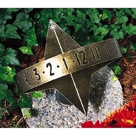 Cast Aluminum Metal SUN CLOCK Garden GALILEAN Sundial by WHITEHALL PRODUCTS Weathered...