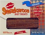 Smackaroos Diet Treats Sesame Low Carb Crackers