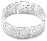 Sterling Silver Hana Design Bracelet by Zina, 7"