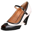 Corso Como Women's Carson Mary Jane,Black/Bone,7.5 M US