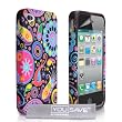 Yousave Accessories �l�gant M�duse Coque en gel silicone pour iPhone 4/4S Noir