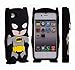 BYG Black 3D Batman Pattern Soft Silicone Case Cover For iPhone 4 4s/4g + Gift 1pcs Phone Radiation Protection Sticker