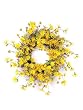 Pack of 2 Delightful Country Bistro Yellow Silk Daisy Wreaths 23" - Unlit