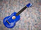 Leolani Ukulele Blue Hibiscus Flower Hawaiian Hawaii b12