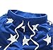Men's Star Printing Hip Hop Sweat Pants Harem Dance Jogger Baggy Trousers Slack (L, Black)