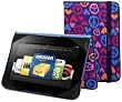 BUILT Slim Folio Standing Case for Kindle Fire HD 8.9-Inch, Summer of Love, Indigo