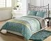Chezmoi Collection Soft Microfiber Seafoam Green White Paisley Lime Purple Pink Stripe 3pcs Reversible Comforter Set King Size Chezmoi Collection Soft Microfiber Seafoam Green White Paisley Lime Purple Pink Stripe 3pcs Reversible Comforter Set King Size