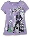 Disney Hannah Montana Girls 7-16 Screenprinted Tee Shirt With Foil & Studs