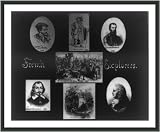 Historic Print (M): [Composite of reproductions of 5 images of French explorers - Cartier,... by Olde Yankee Map and Photo Shoppe