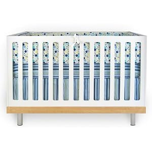 Balloons Blue 4 Piece Baby Boys' Crib Bedding Set From Baby Star