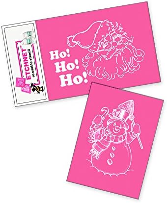 ETCHNET - Christmas Set #3 - Santa/Snowman