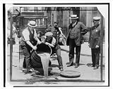 Historic Print (M): [New York City Deputy Police Commissioner John A. Leach, right, watching agents pour liq