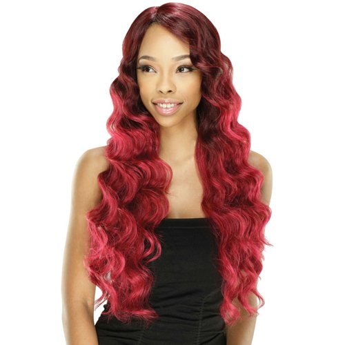 Model Model Deep Invisible L-Part Lace Front Synthetic Wig - Love (OMBRONZE)