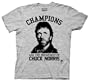 Ripple Junction Men's Chuck Norris Champions Are Breakfast Men's Tee,Athletic Heather,X-Large