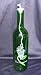 Grapes Etched Glass Wine Bottle Oil Lamp