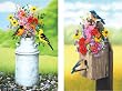 Large Print Double Deck Bridge Playing Cards - Bouquets & Birds