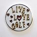LIVE LOVE GOLF Glittery Ball Marker w/ Magnetic Hat Clip