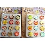 12 pcs Coloful Decorative DIY Boutique Decorative Brads Scrapbooking Arts and Crafts , 0.5" - Inch