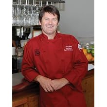 San Jamar J016CLT Cotton Cuisinier Long Sleeve Chef Jacket with Cloth Covered Button, 3X-Large, Claret Red