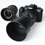 Sigma SA-7 35mm SLR Camera Including 28-80mm and 70-300mm Lenses and Case