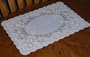 Vinyl Placemats, White, Set of 8, 12 X 18 Inches