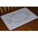 Vinyl Placemats, White, Set of 8, 12 X 18 Inches