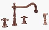 Blanco Madison IV Widespread Faucet W/ Side Spray (Antique Copper)