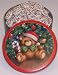 Scott's Cakes Mini Yogurt Covered Pretzels with Christmas Color Non-Pareils in a Christmas Teddy Bear Tin