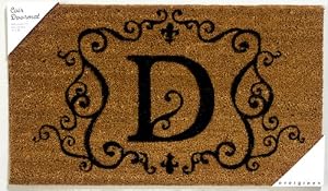Monogram Coir Doormat Insert - D