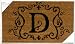 Evergreen 2RM004 Monogram Door Mat, Coir Insert, Letter D, 16-Inches x 28-Inches