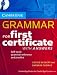 Book Grammar for First Certificate Self Study Pack Book with Answers and audio CD: Self-Study Grammar Reference and Practice