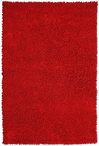 Shagadelic Chenille Twist Rug, 30-Inch by 50-Inch, Red