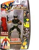Marvel Legends Build A Figure Collection Red Hulk Series 6 Inch Tall Action Figure - Variant Wolverine in Black Costume Plus Red Hulks Right Arm