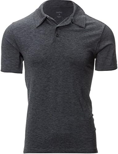 Rhone Fade Polo Shirt - Men's Heathered Black, M