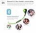 Bluetooth Earbuds, Bekhic HD91 Bluetooth V4.1 Mini Lightweight Wireless Stereo Sports/running & Gym/exercise Bluetooth Headphones Headsets With Mic Microphone (Green)