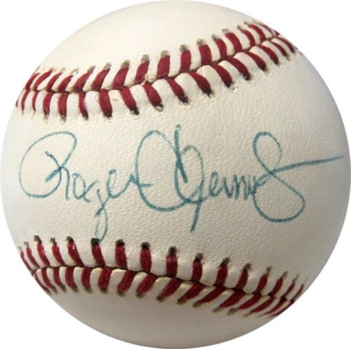 Roger Clemens Autographed/Hand Signed Baseball (Green Ink)