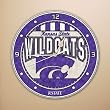 Kansas St - Art Glass Clock (12in)