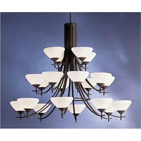 Kichler 1861DBK Olympia 20 Light Large Foyer Chandelier in Distressed Black with Satin... by Kichler