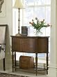 "Warm Cherry" Demilune Console Table By Powell Furniture