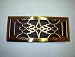 Tools & Hardware : Victorian Antique Brass Register Cover w/ Damper Box- 4" X 12"