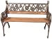 Oakland Living 6002AB Antique Bronze Giraffe and Rose Children's Garden Bench