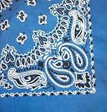 Blue Trainmen Paisley Jumbo Bandanas 27 x 27 4349rb