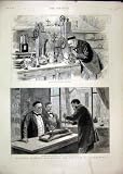 PASTEUR EXPERIMENTS 1885 LABORATORY RABBIT CHLOROFORMED