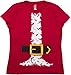 Santa Claus Costume | Jumbo Print Novelty Christmas Holiday Humor Ladies T-shirt