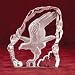 Kitchen & Housewares : CLEAR GLASS CARVED EAGLE