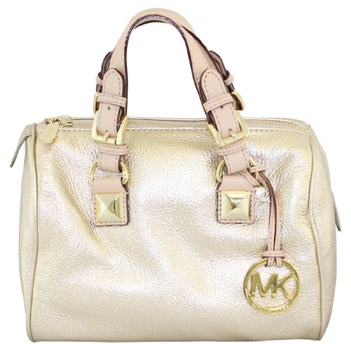 MICHAEL Michael Kors Grayson Small Satchel, Pale Gold